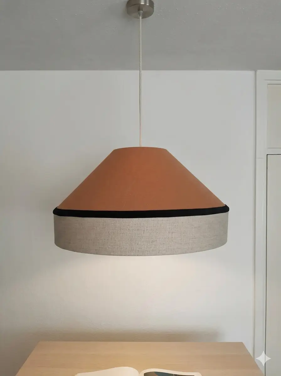 abat jour suspension chambre en lin fabrication Normandie