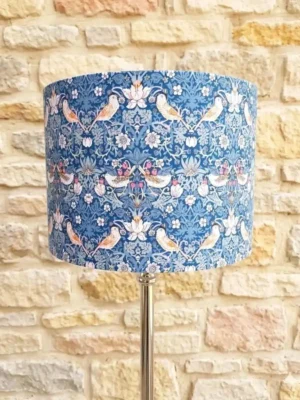 abat jour lampe sur pied en lin sur mesure fabrication artisanale