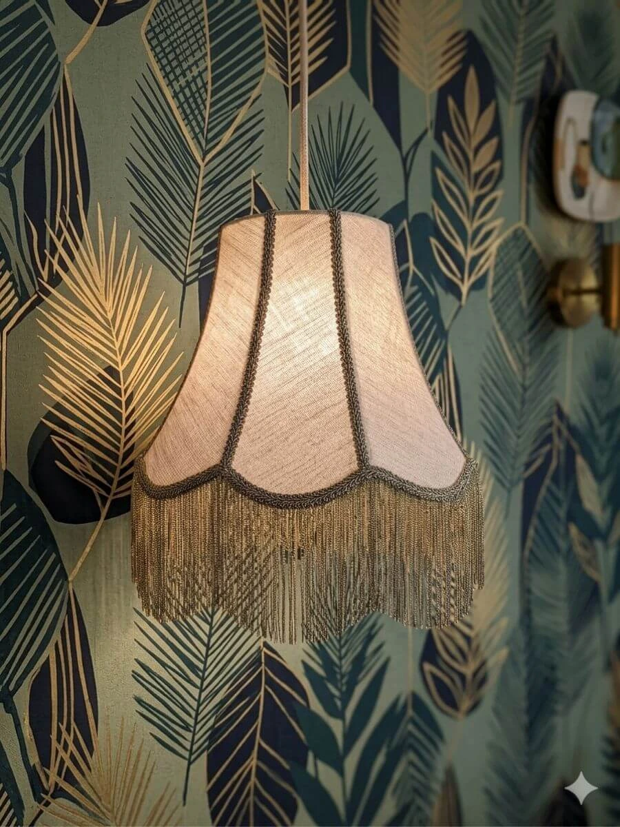abat jour suspension artisanal pour chambre fabrication Caen