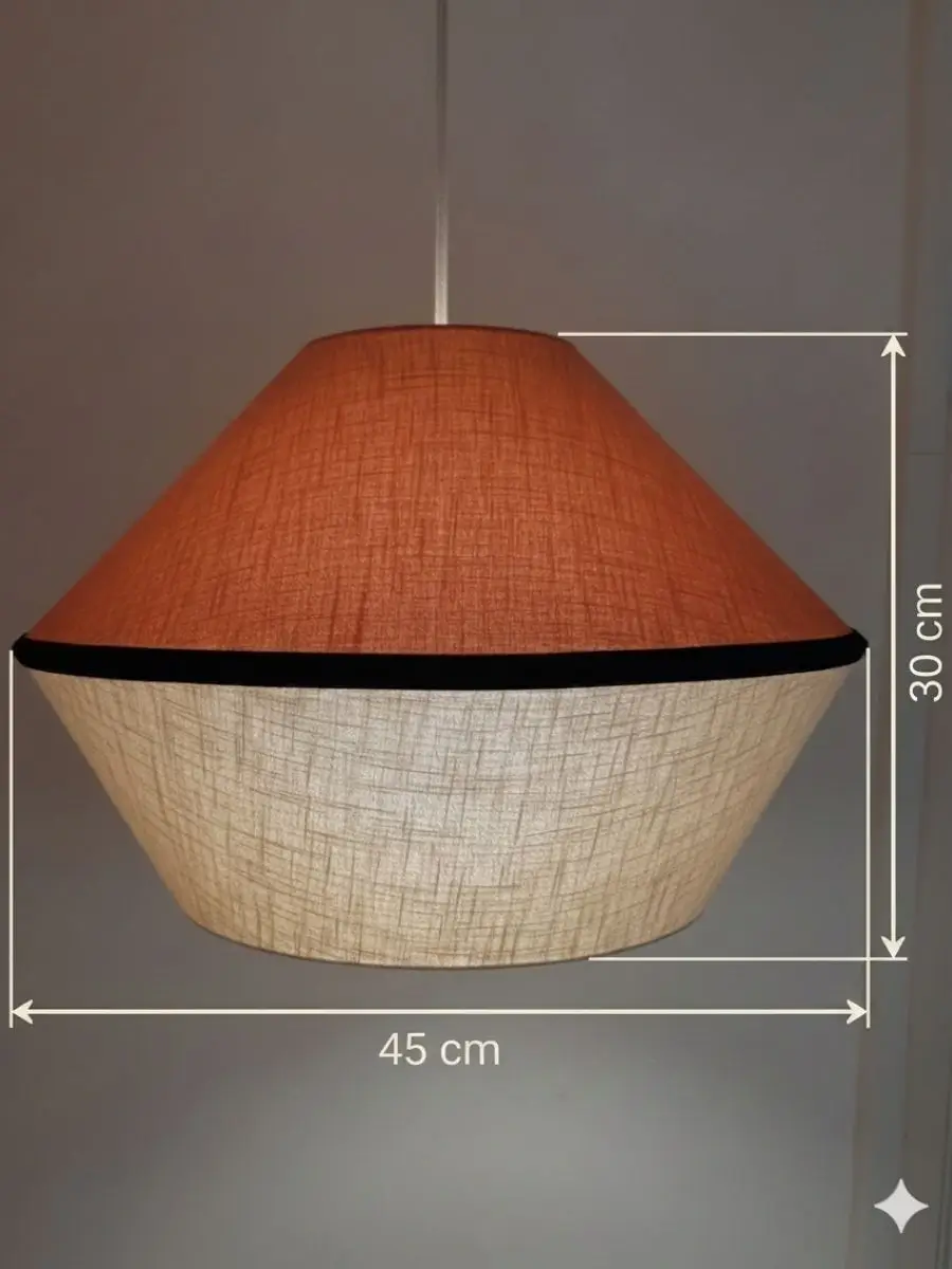 abat jour suspension vintage artisanal fabrication Normandie
