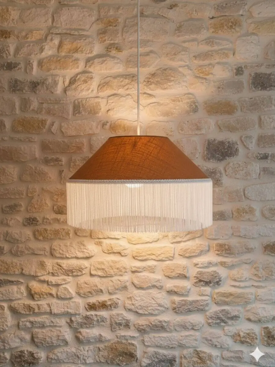 abat jour suspension plafond artisanal sur mesure Calvados