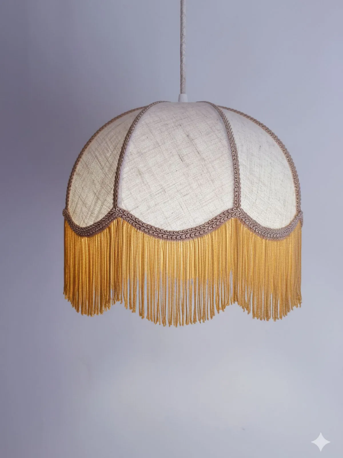 abat jour suspension chambre en lin sur mesure fabrication Calvados