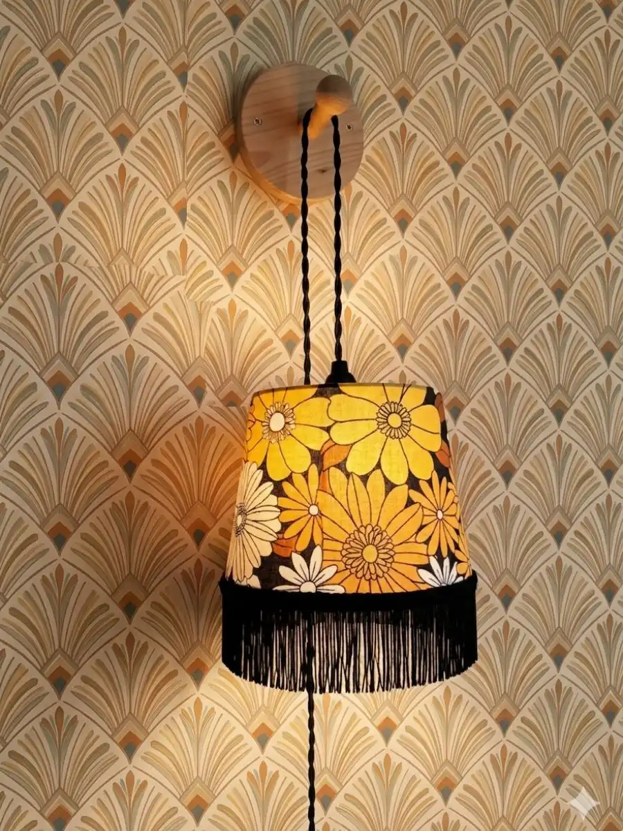 abat jour suspension chambre en lin naturel fabrication Normandie